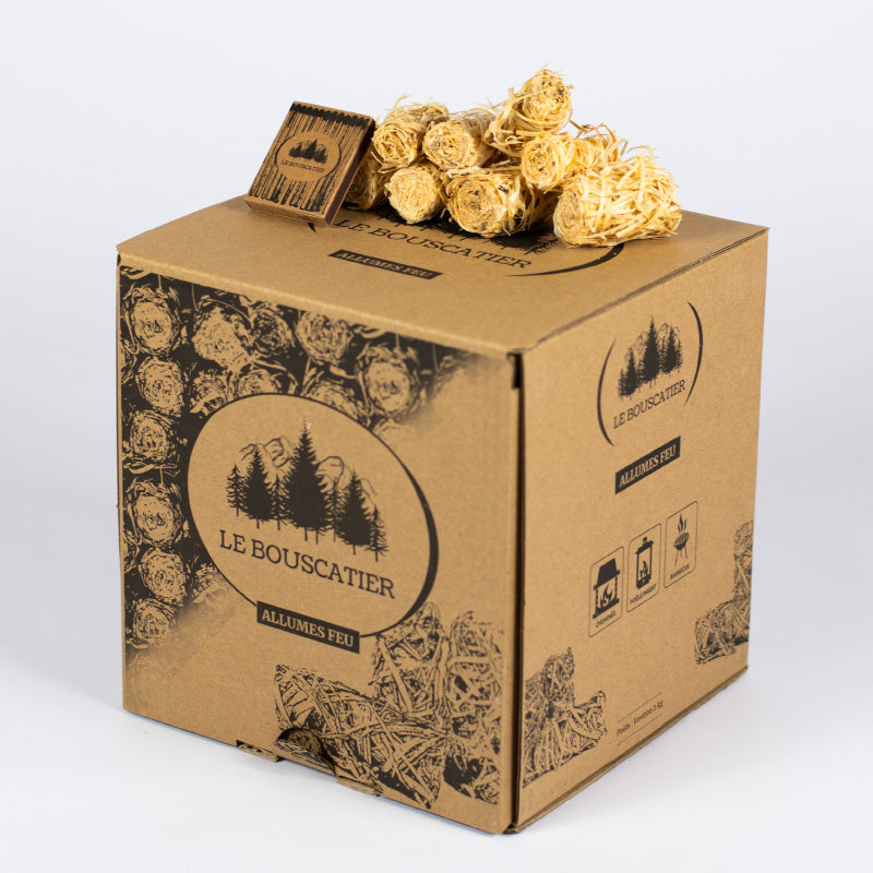 Allumes feux en laine de bois